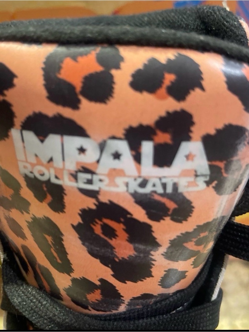 Impala Leopard Print Roller Skates in Orange/Black - Women - Picture 3 of 8